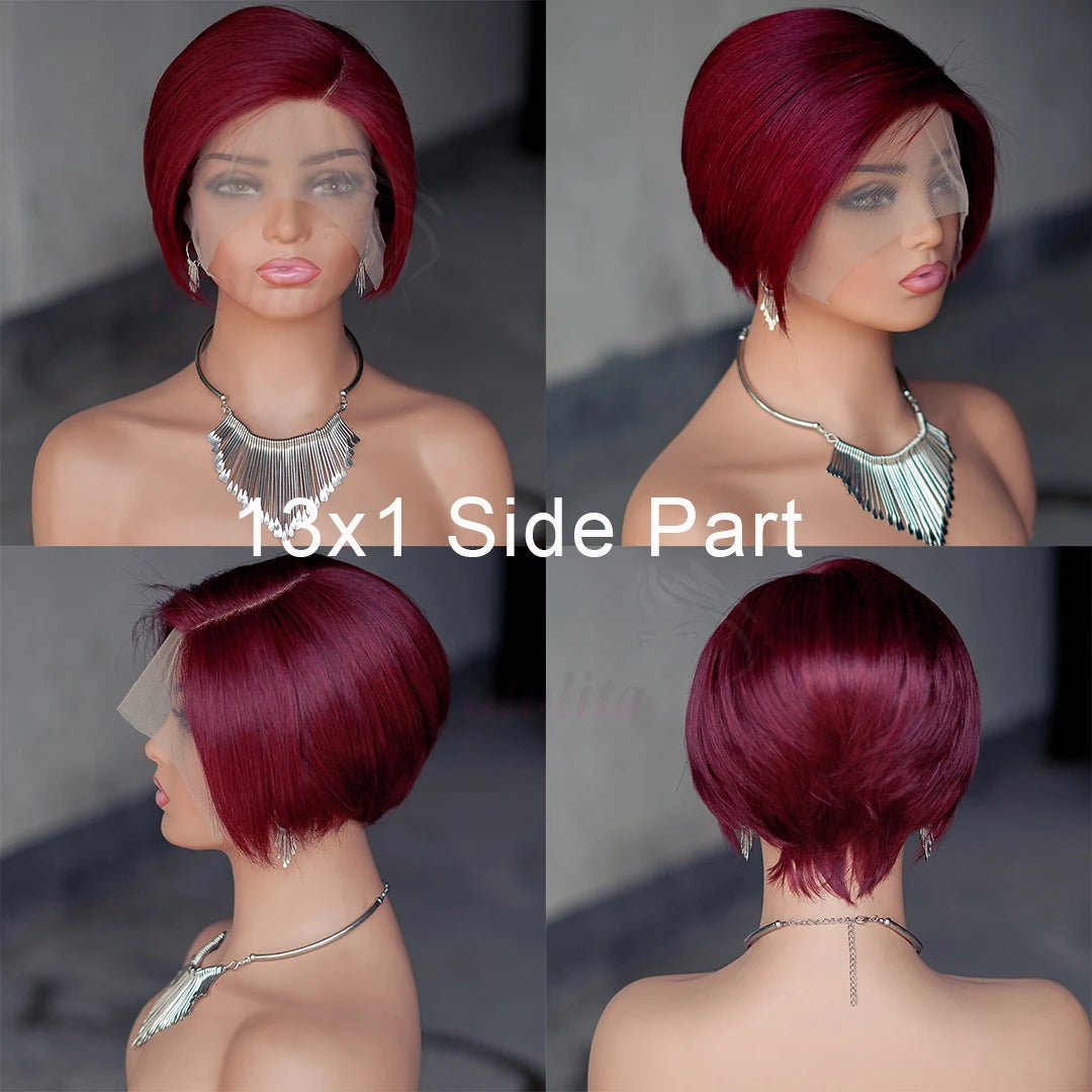 Pixie Cut Short Bob Unit