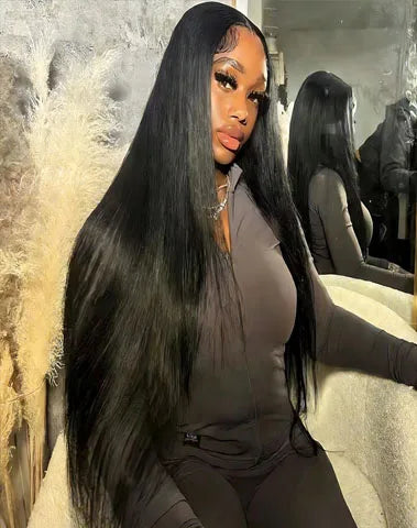 Natural Color Bone Straight Glueless Lace Unit