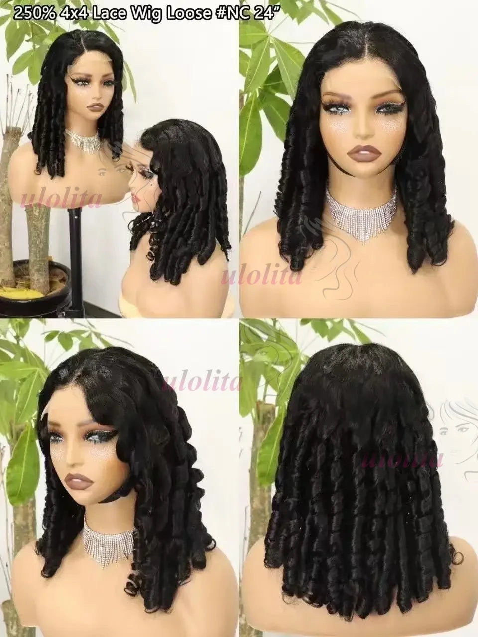 Natural Color Bouncy Spring Curl Unit
