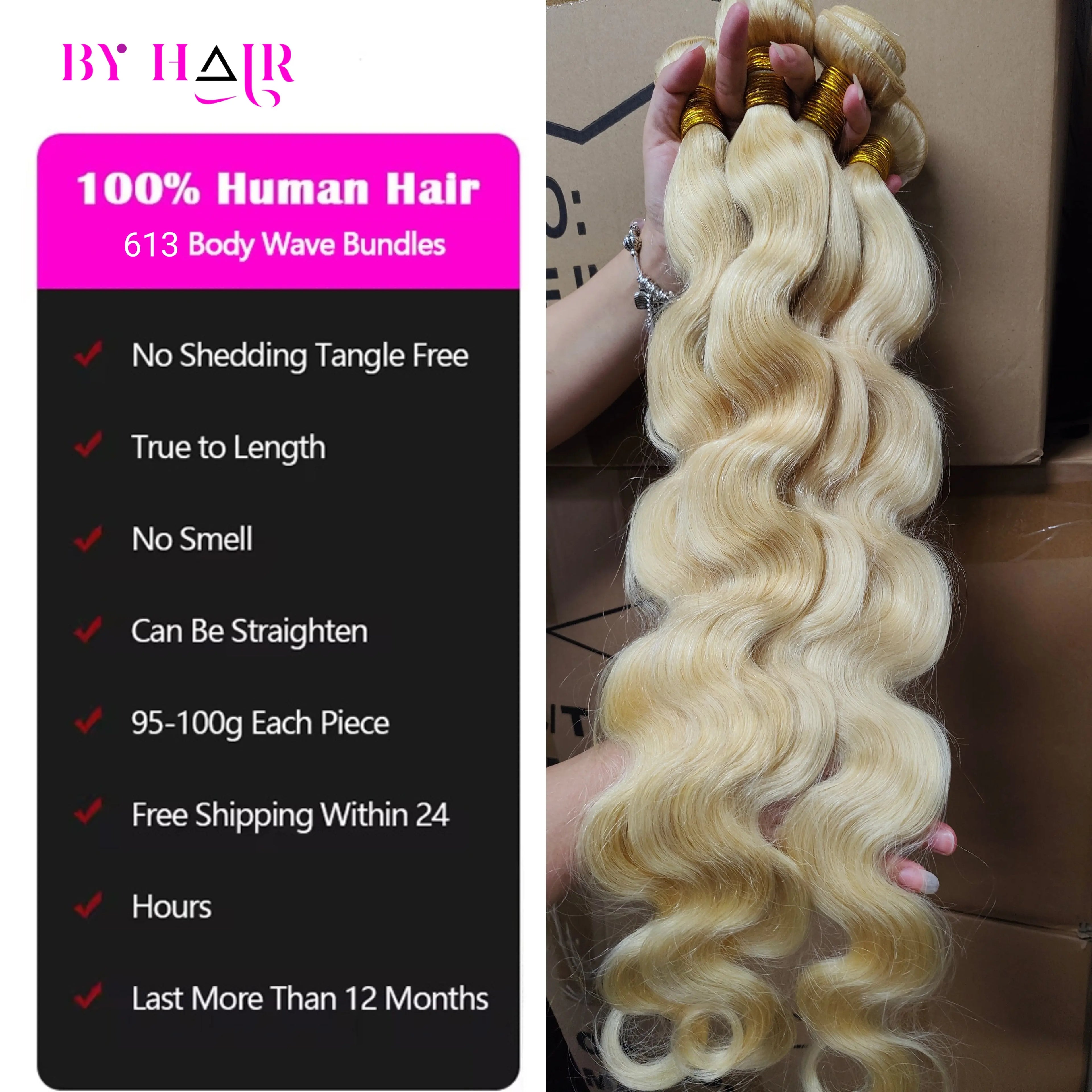 613 Body Wave Human Hair Bundles