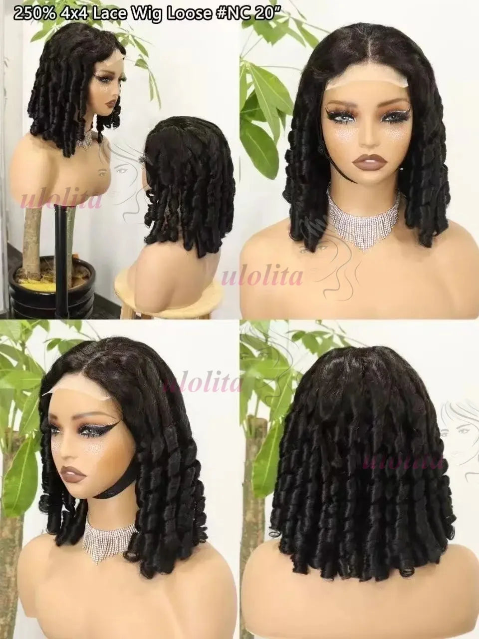 Natural Color Bouncy Spring Curl Unit