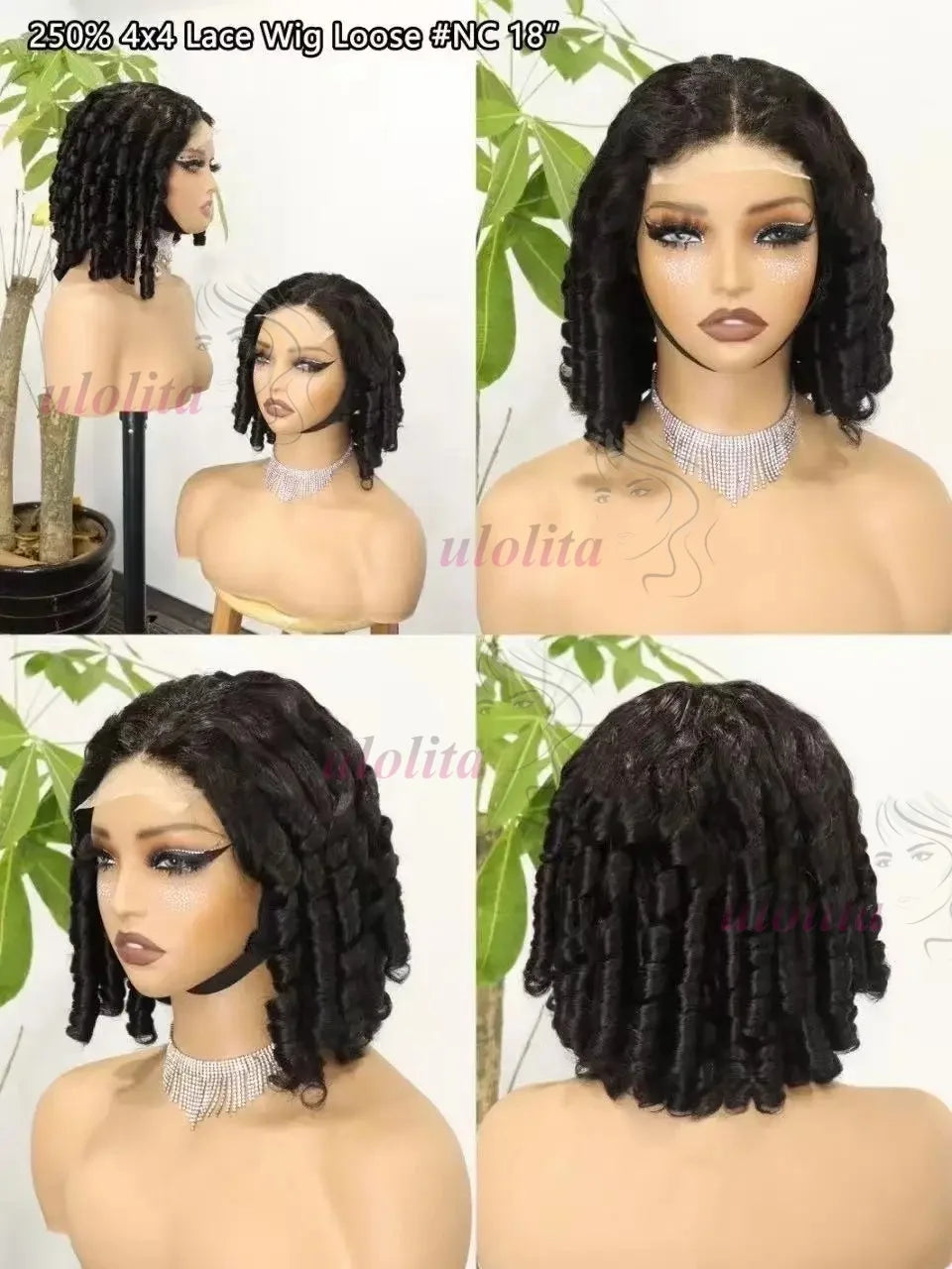 Natural Color Bouncy Spring Curl Unit