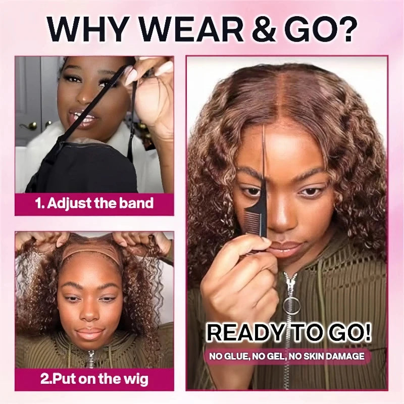 4/27 Highlight Glueless Deep Wave Bob