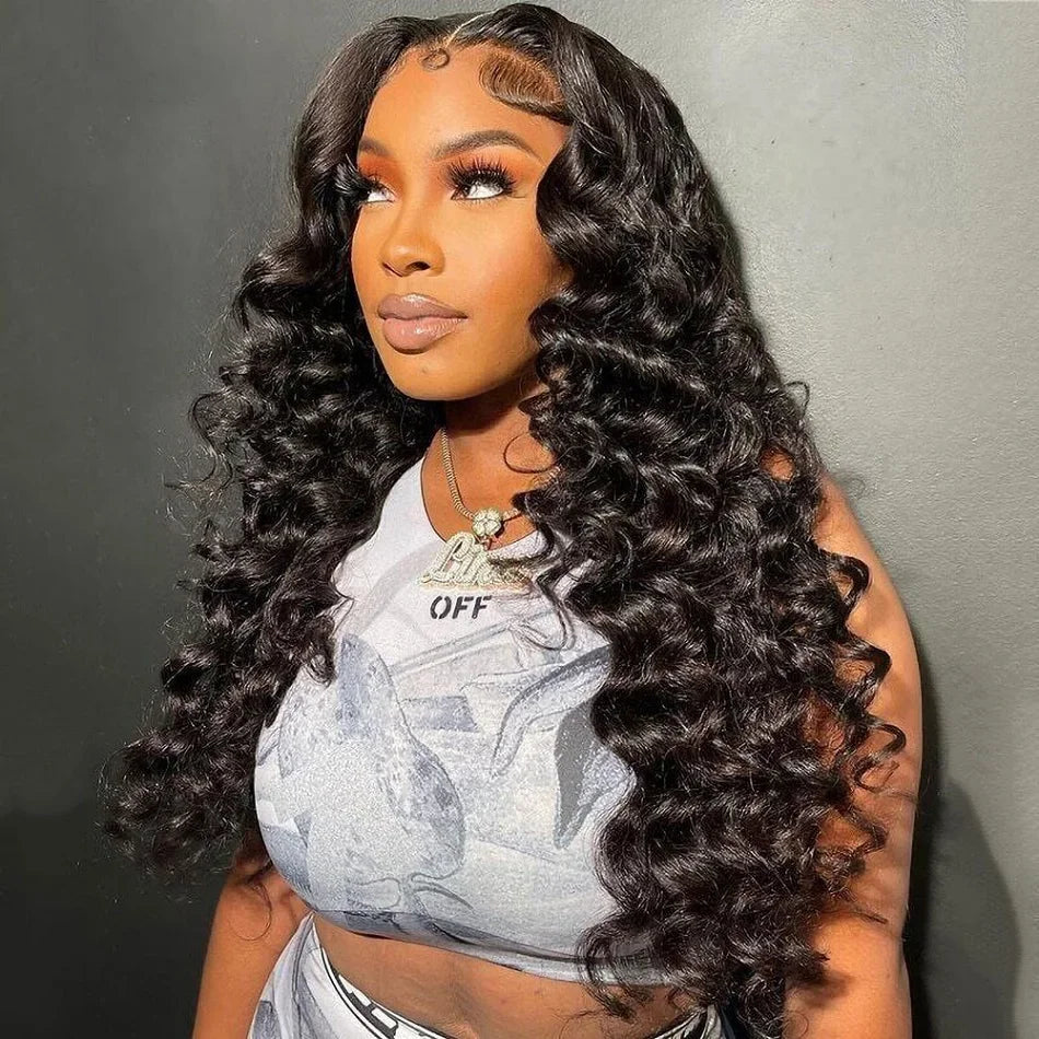 360 Natural Color Loose Deep Wave Curly Unit