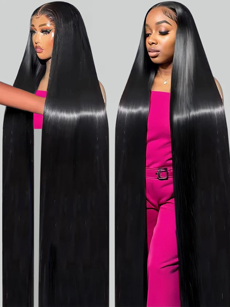 50 Inch Natural Color Bone Straight Transparent Lace Unit