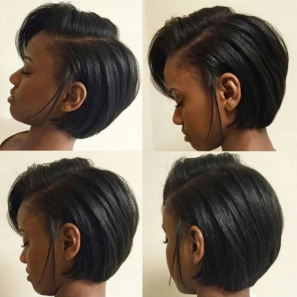 13x4 Lace Natural Color Pixie Cut Unit