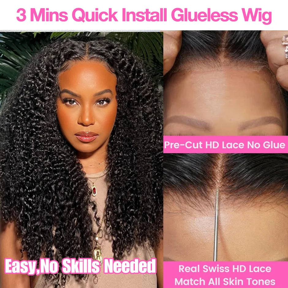 Glueless Kinky Curly Unit