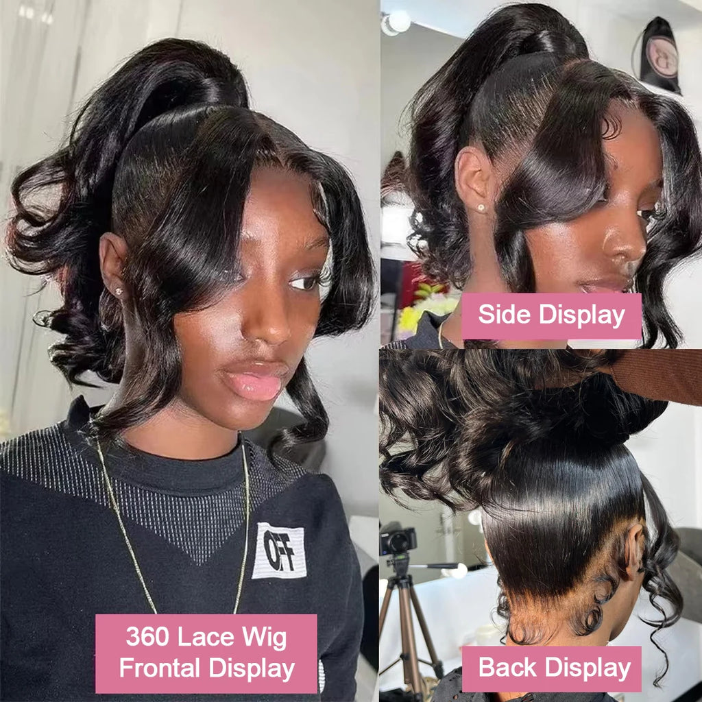 Natural Color 360 Lace Pre-Plucked Body Wave Unit