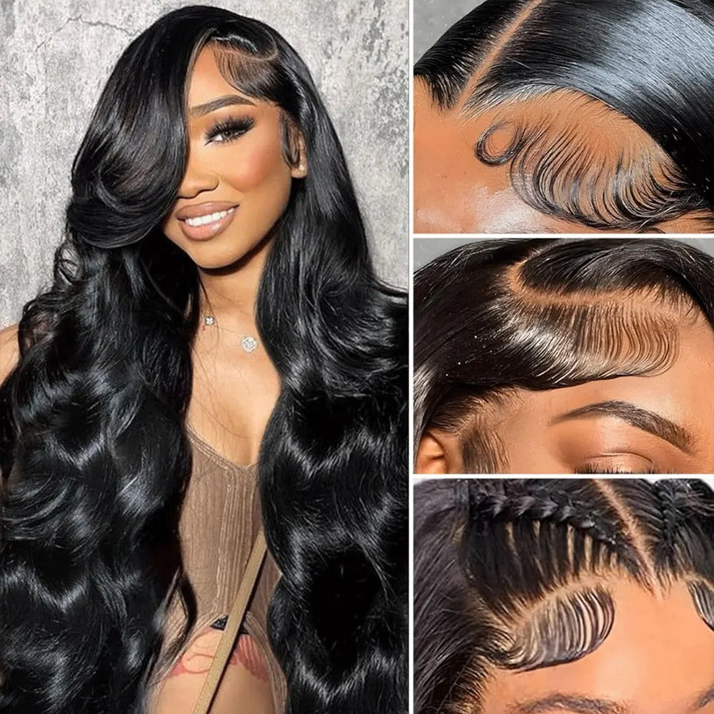 Natural Colored Body Wave Preplucked Glueless Unit