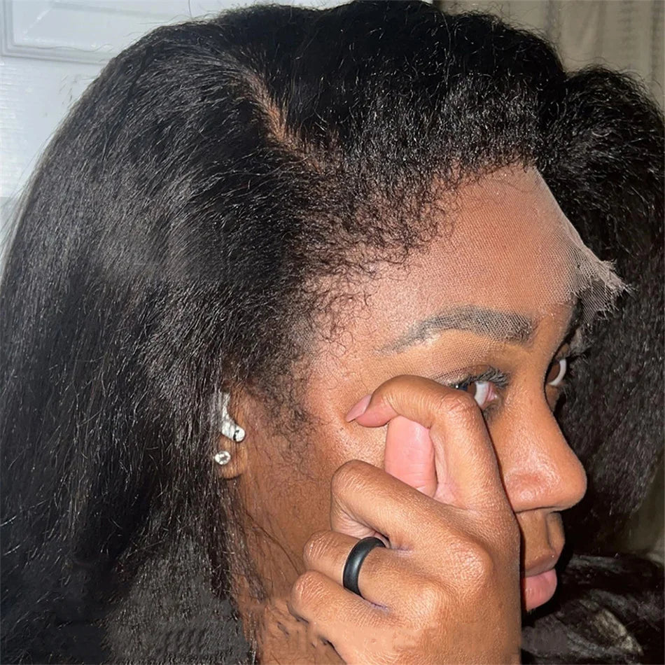 Kinky Straight Transparent Lace Unit