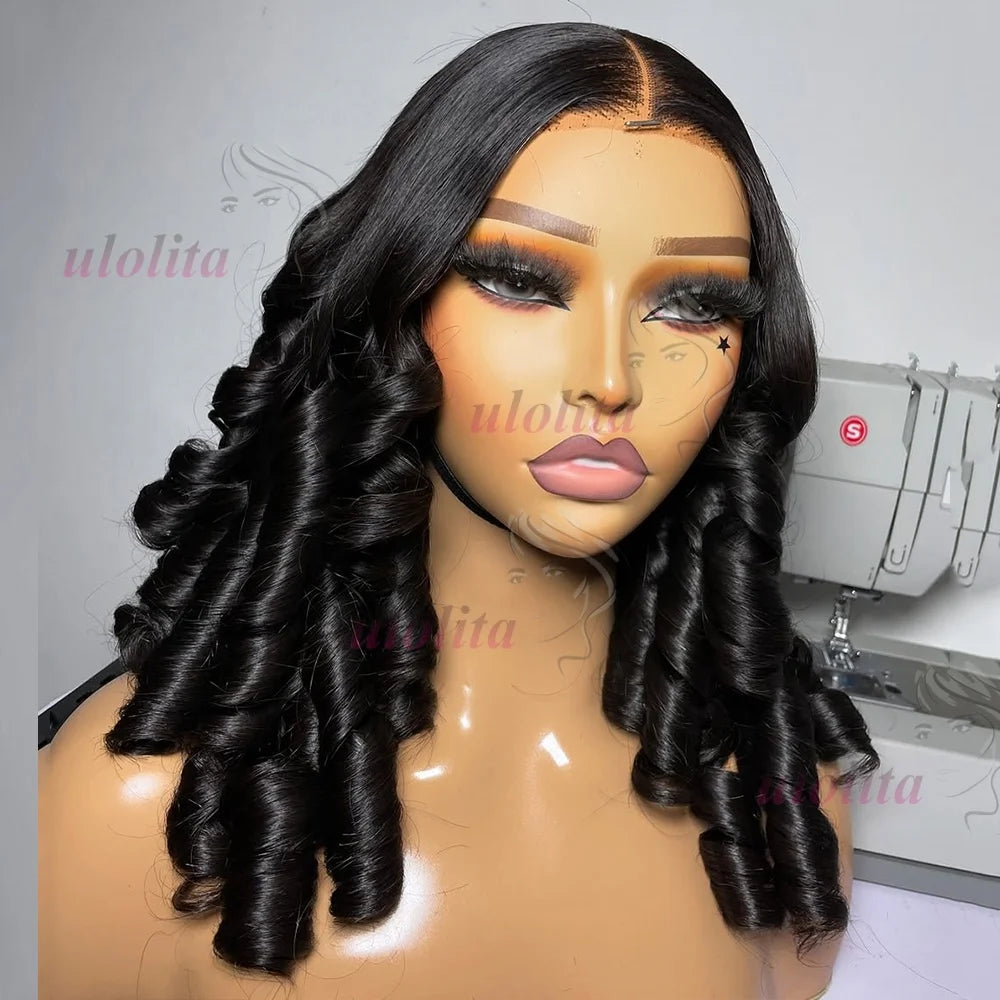 Natural Color Bouncy Spring Curl Unit