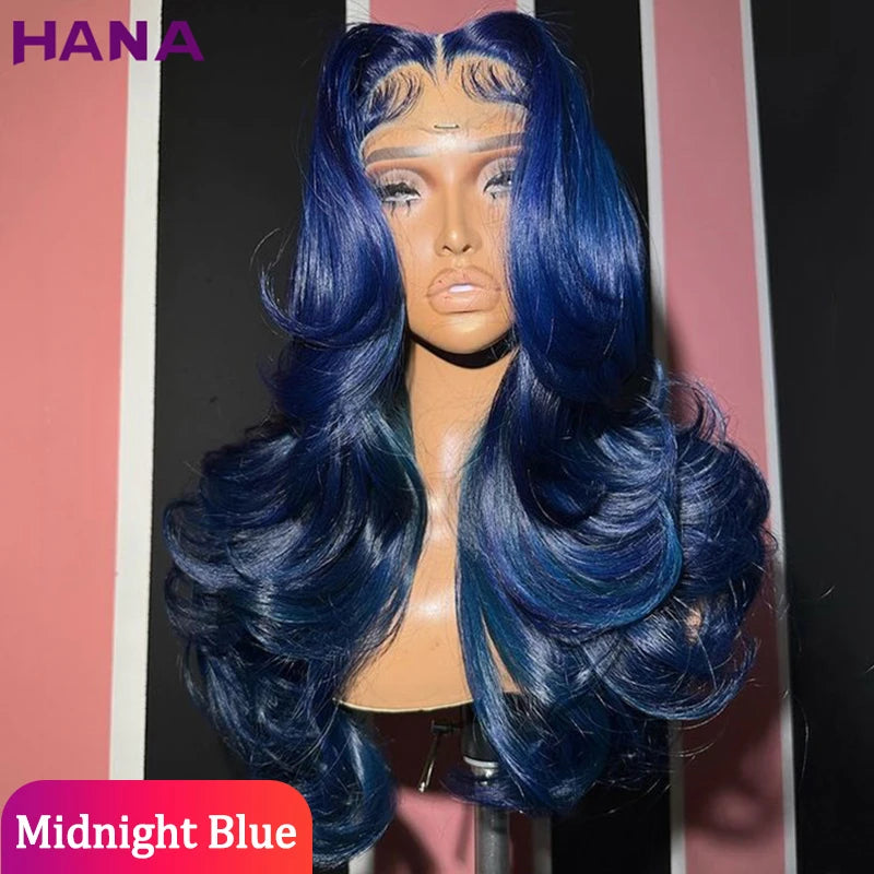 Midnight Blue Pre-Plucked Wavy Unit