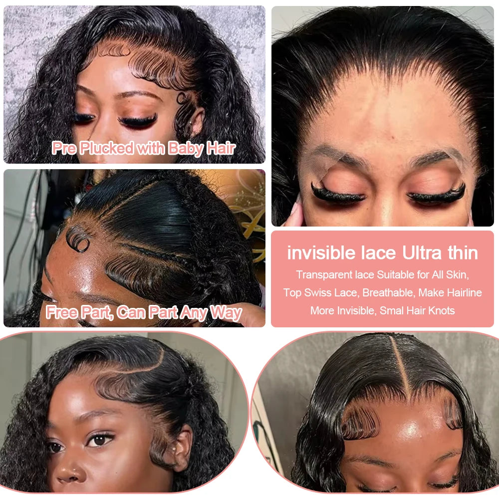 Short Curly Deep Wave Bob