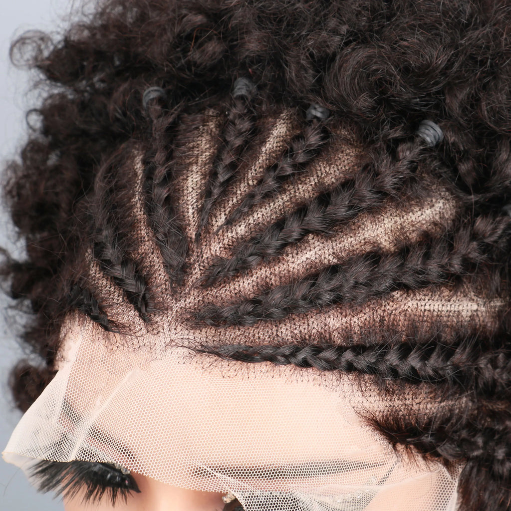 Braided Kinky Curly Afro Unit