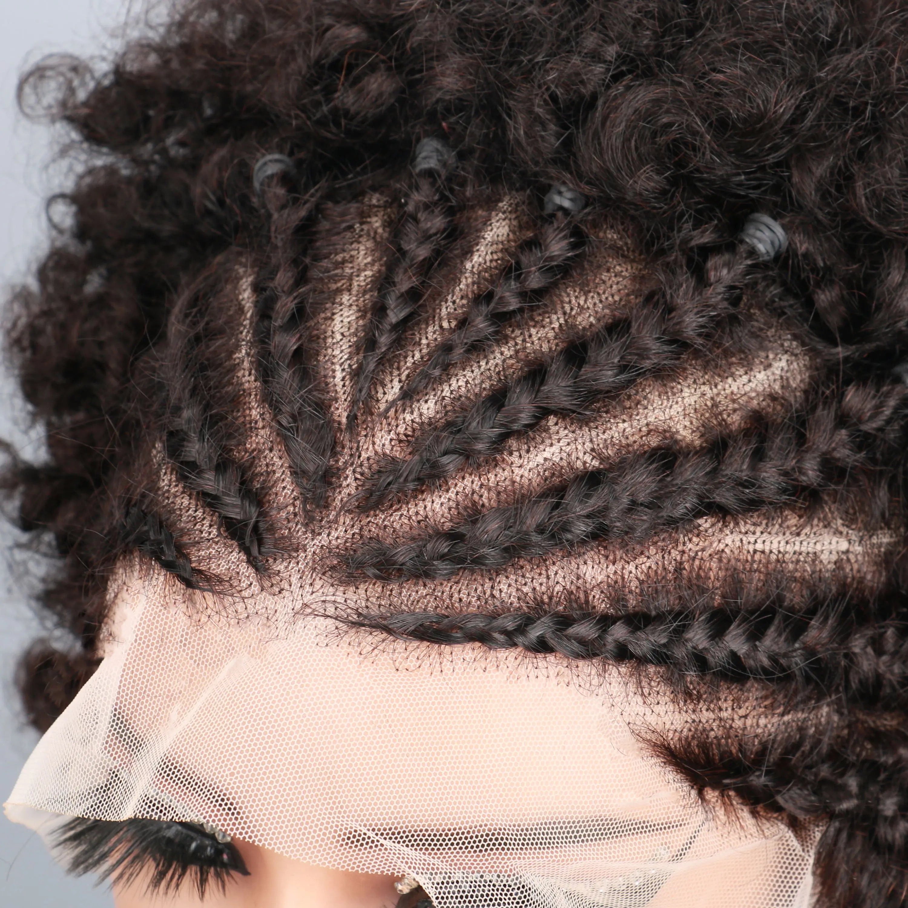 Braided Kinky Curly Afro Unit