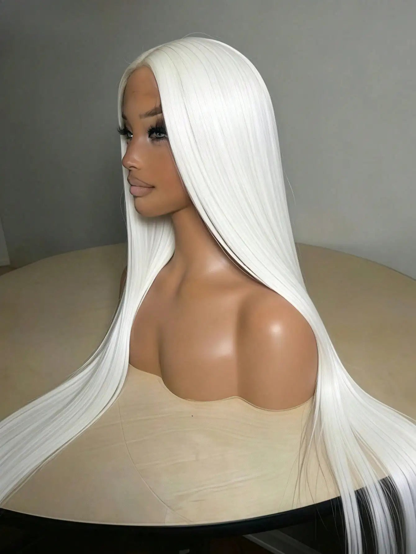 White Platinum Blonde Straight Unit