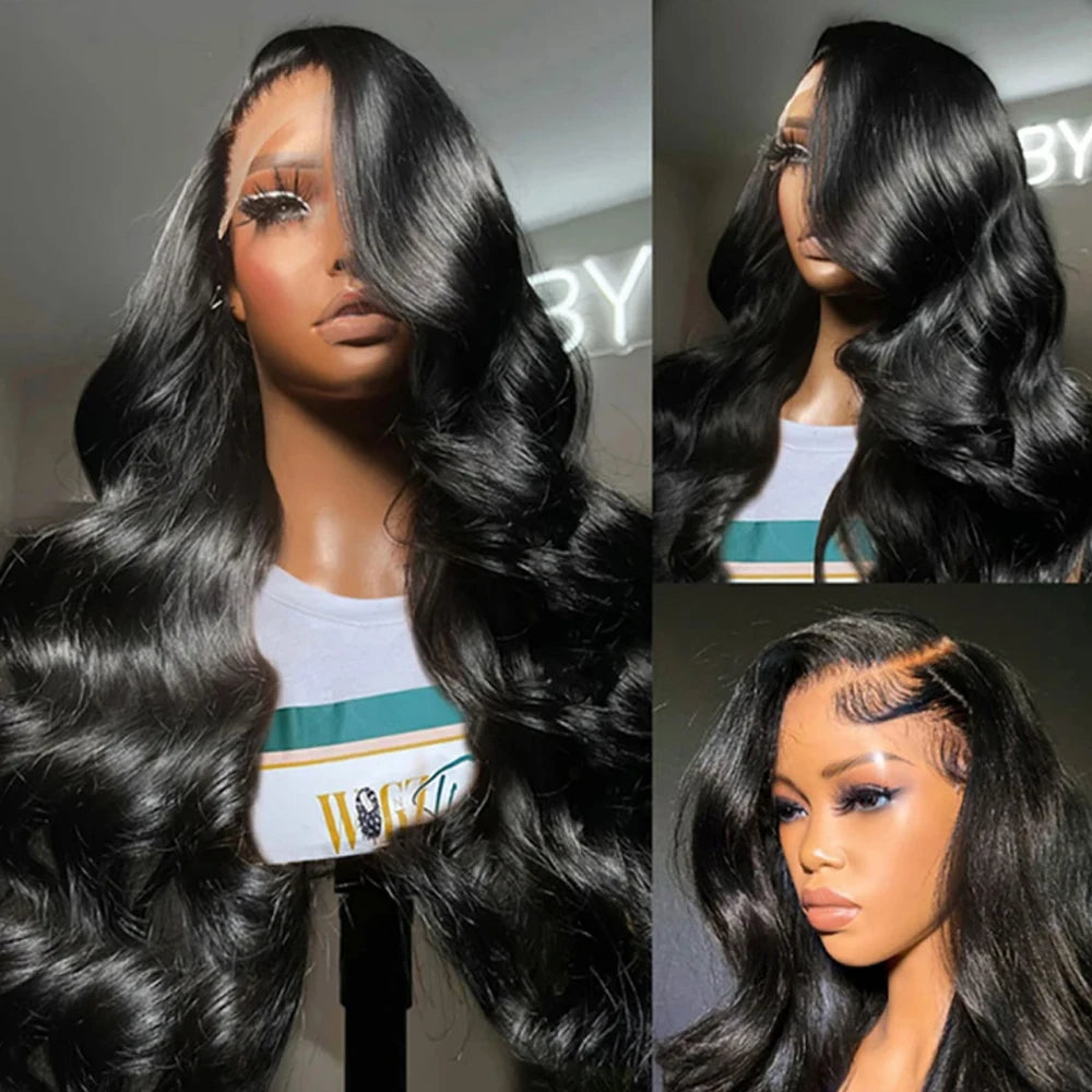 Natural Color Pre-Plucked Body Wave 360 Lace Unit