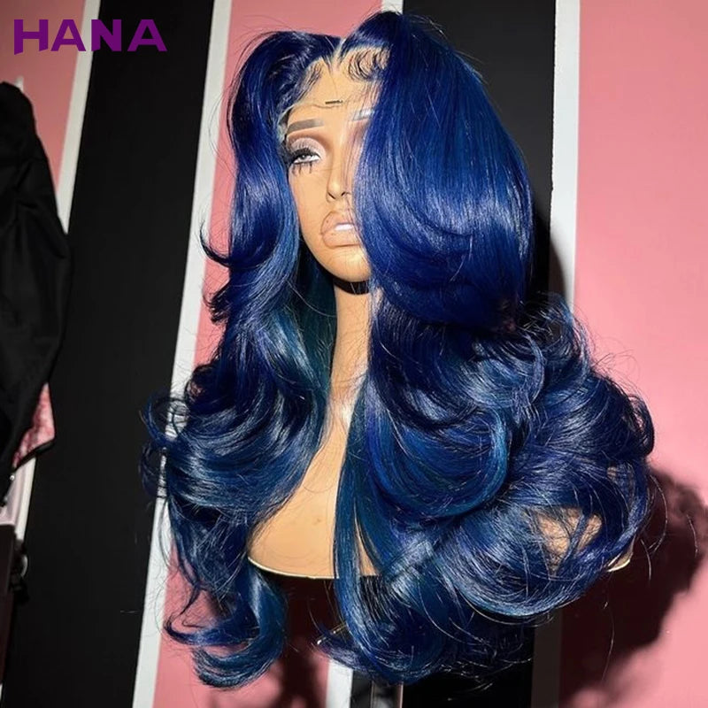 Midnight Blue Pre-Plucked Wavy Unit