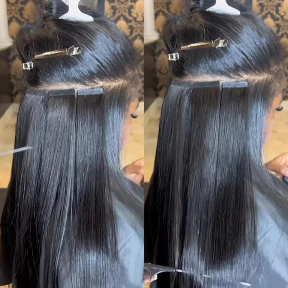Invisible Seamless Natural Color 60G-360G Tape In Extensions