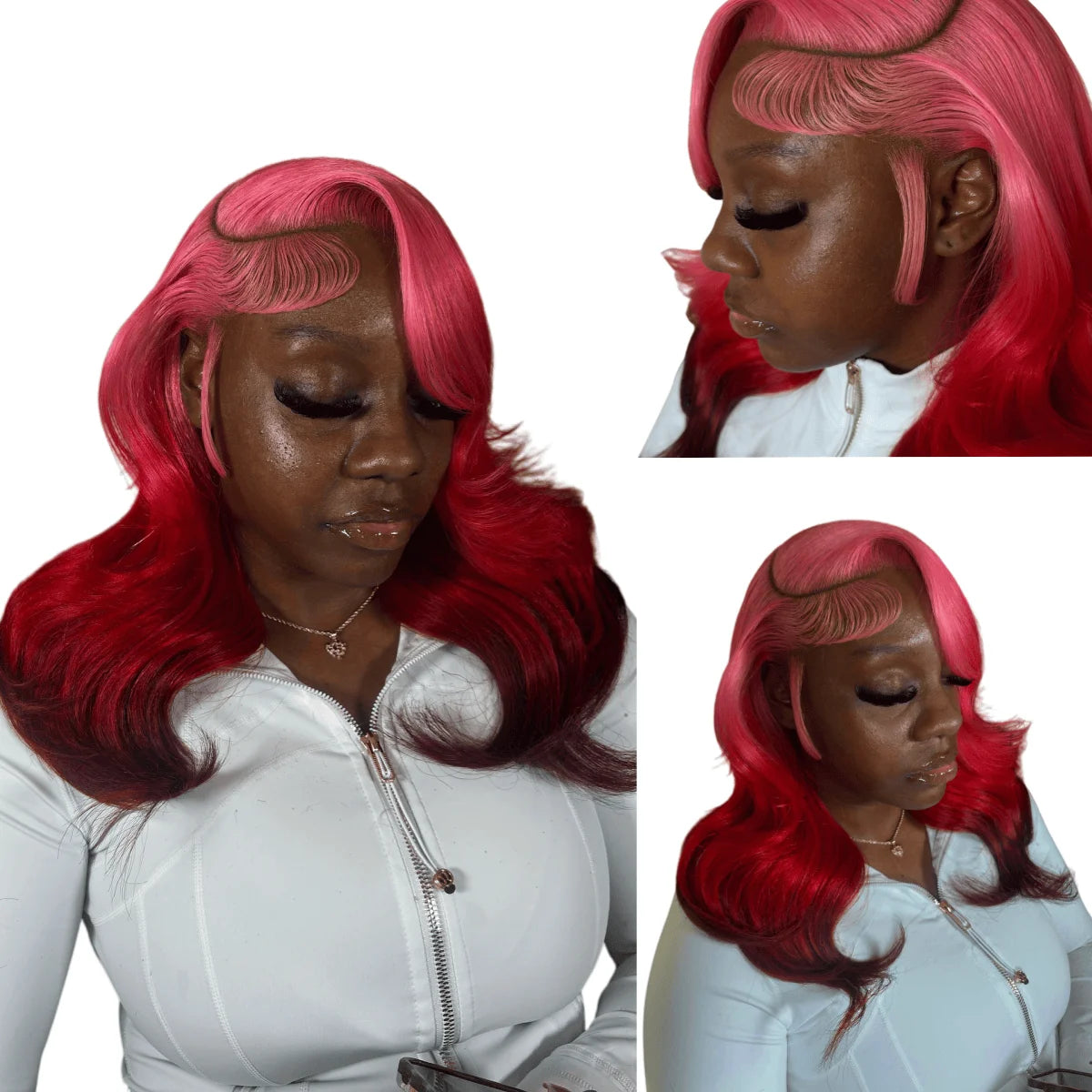 Ombre Pink Red and Purple Unit