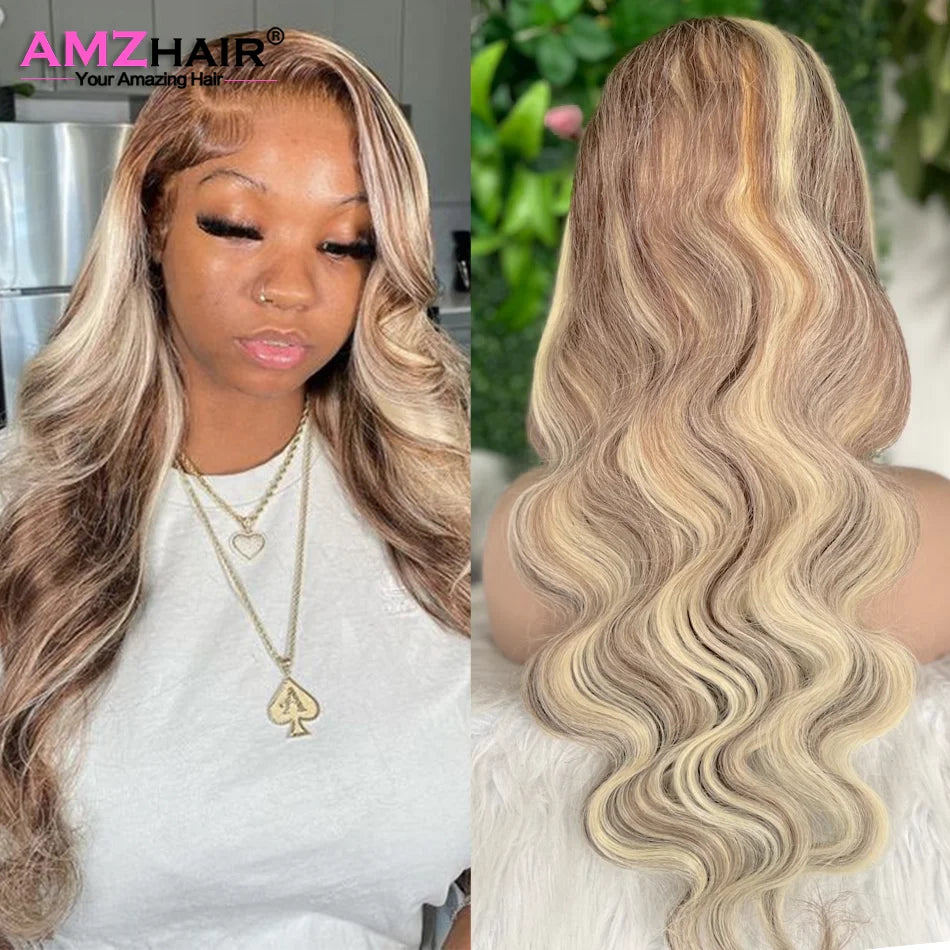 Blonde Brown 4/613 Straight/Body Wave Unit
