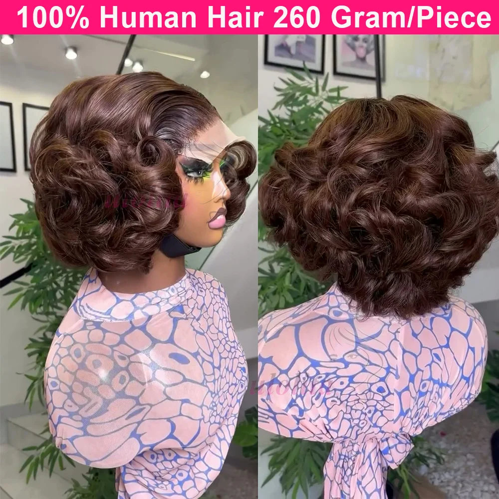 Loose Body Wave Ginger Orange Bob Unit