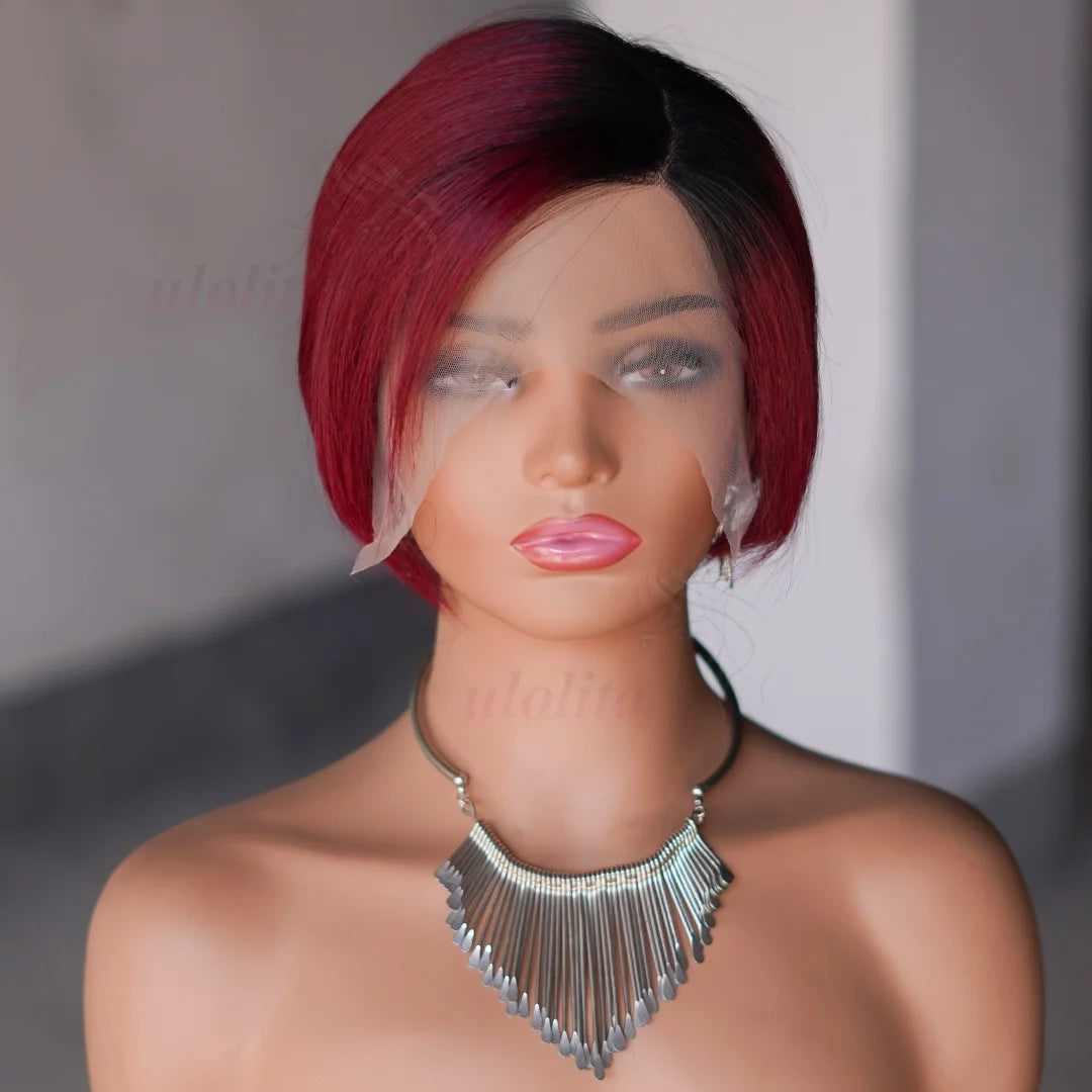 Pixie Cut Short Bob Unit