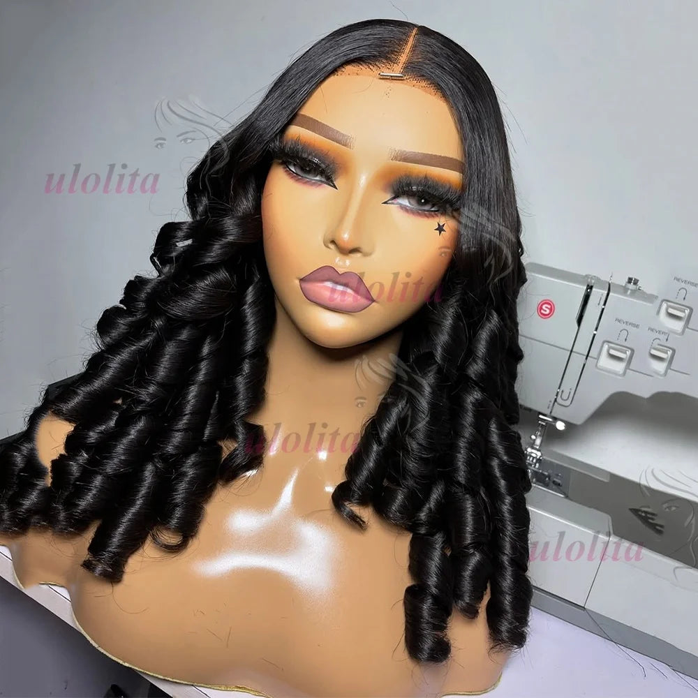 Natural Color Bouncy Spring Curl Unit