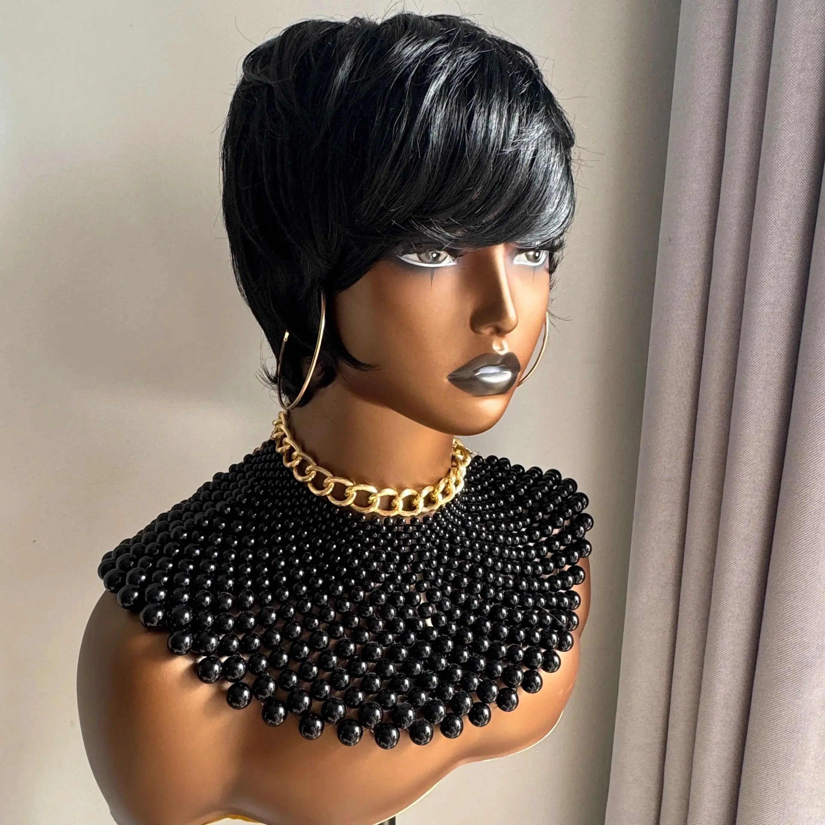 Blonde 613 Short Pixie Cut Bang Unit