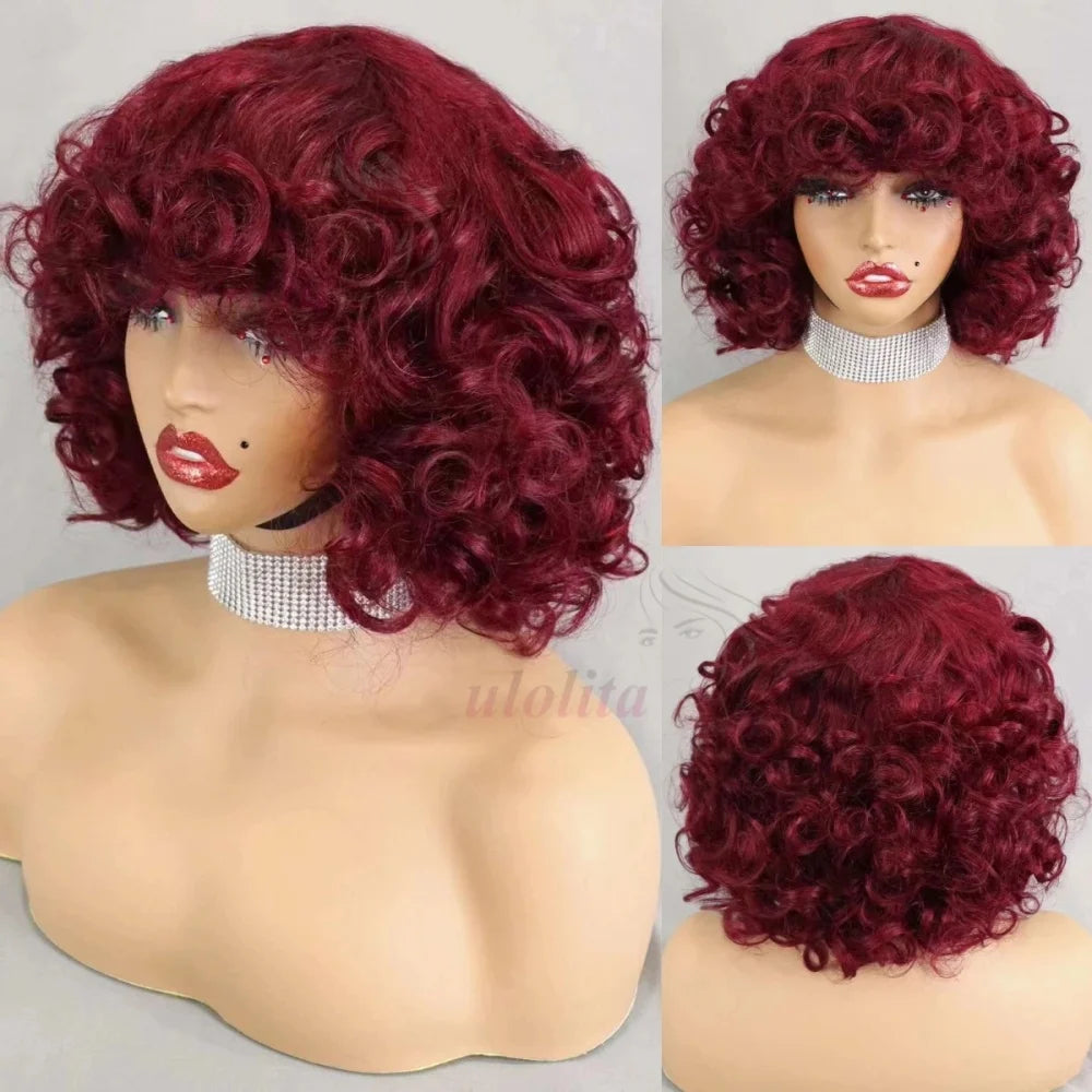 Bouncy Curl Short Bob Unit