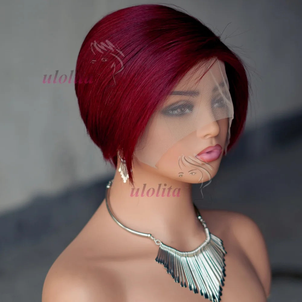 Pixie Cut Short Bob Unit