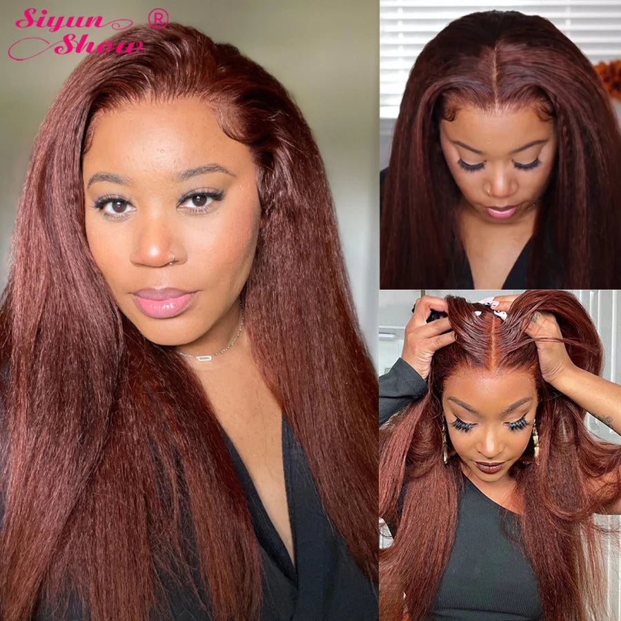 Reddish Brown Kinky Straight Unit