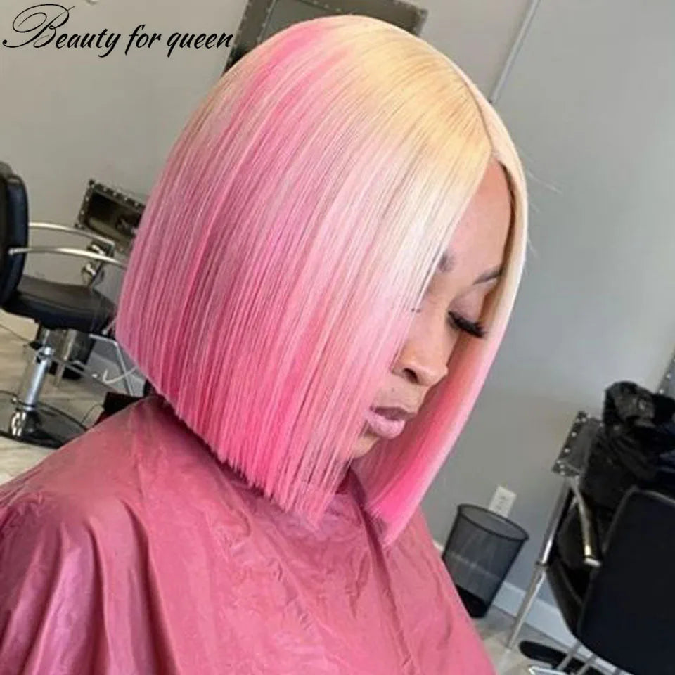 Ombre Pink and Blonde Bob Unit