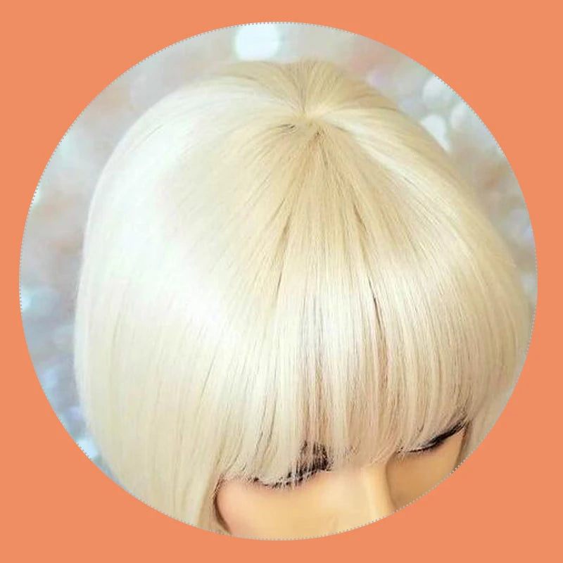 Blonde Straight Bang Unit
