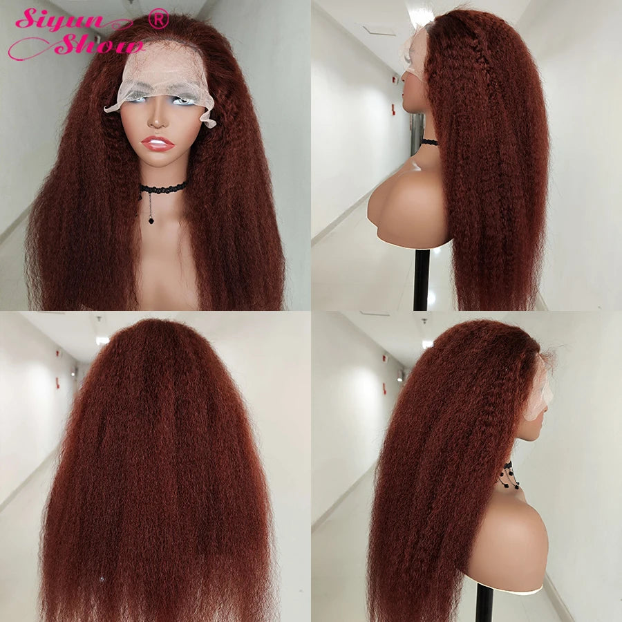 Reddish Brown Kinky Straight Unit