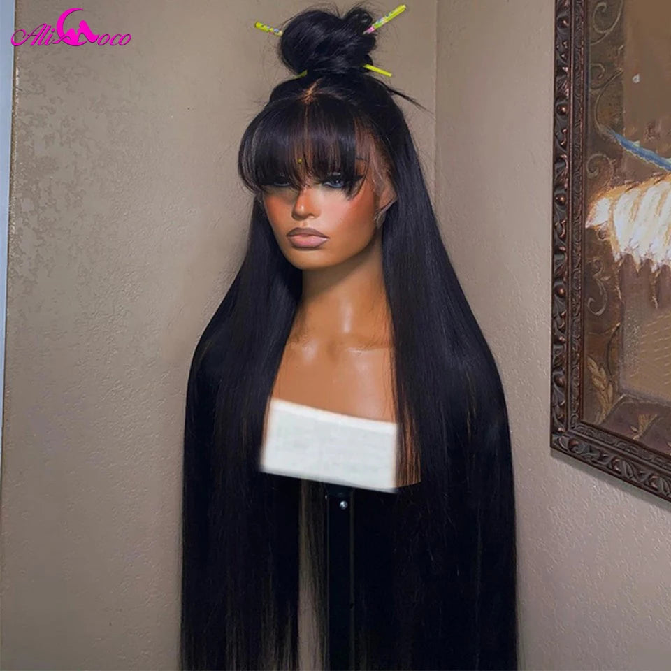 Natural Color Straight Bang Unit