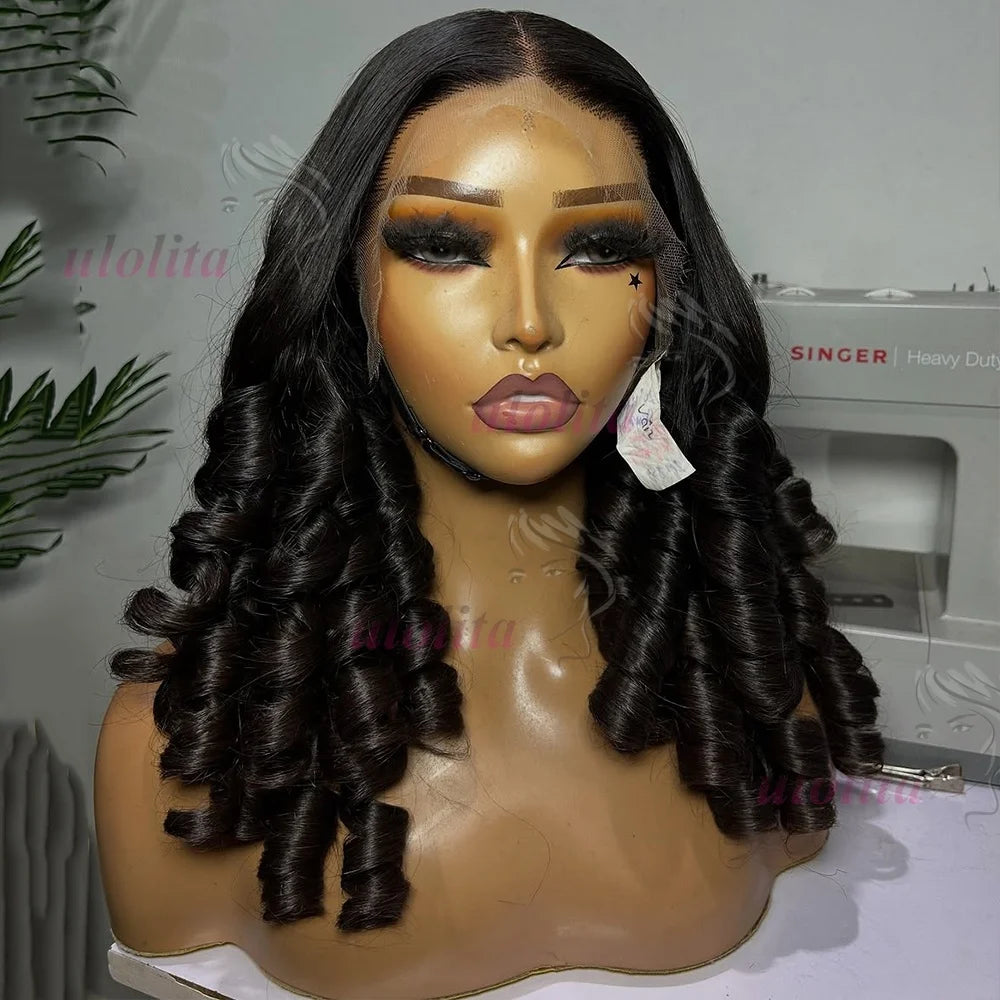 Natural Color Bouncy Spring Curl Unit