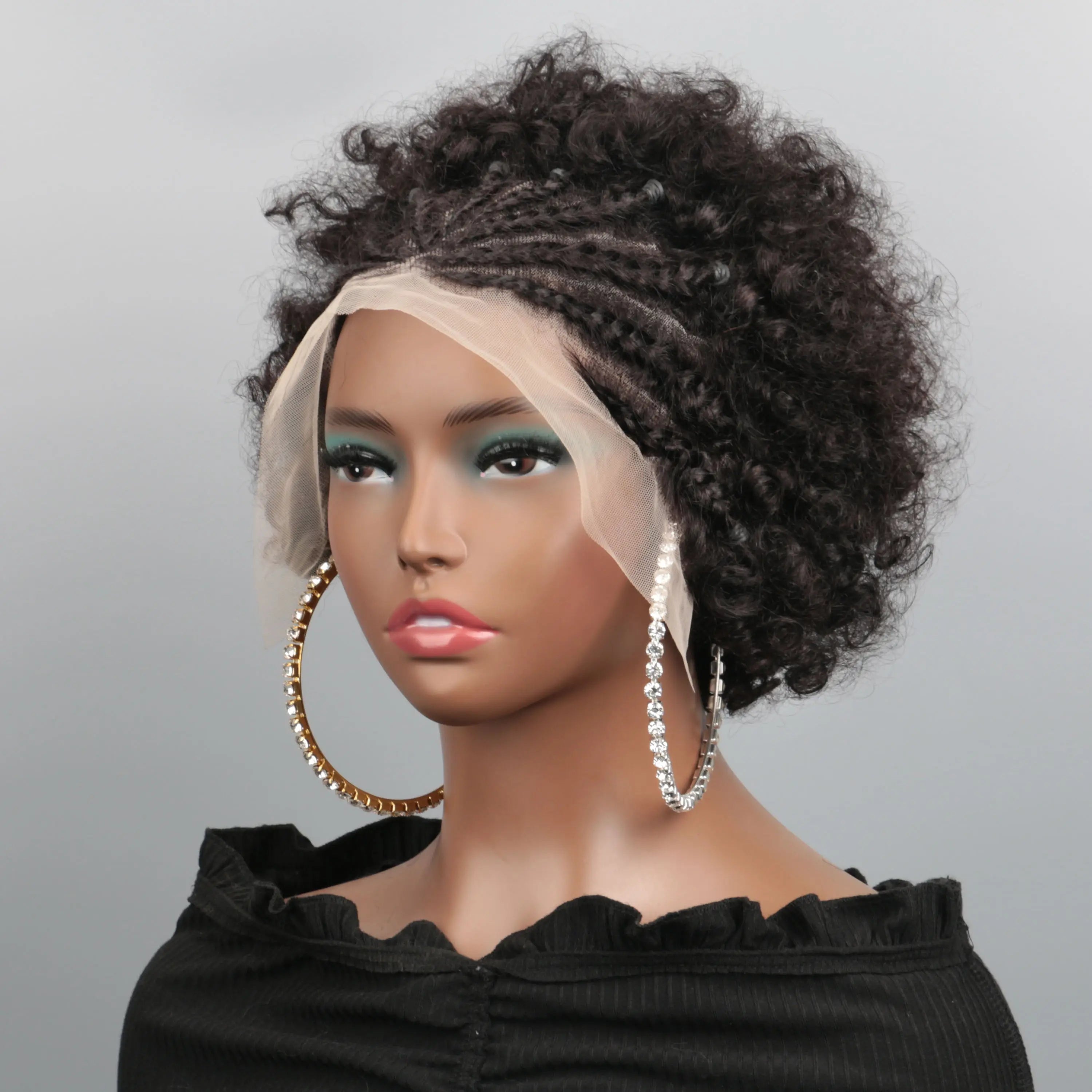 Braided Kinky Curly Afro Unit