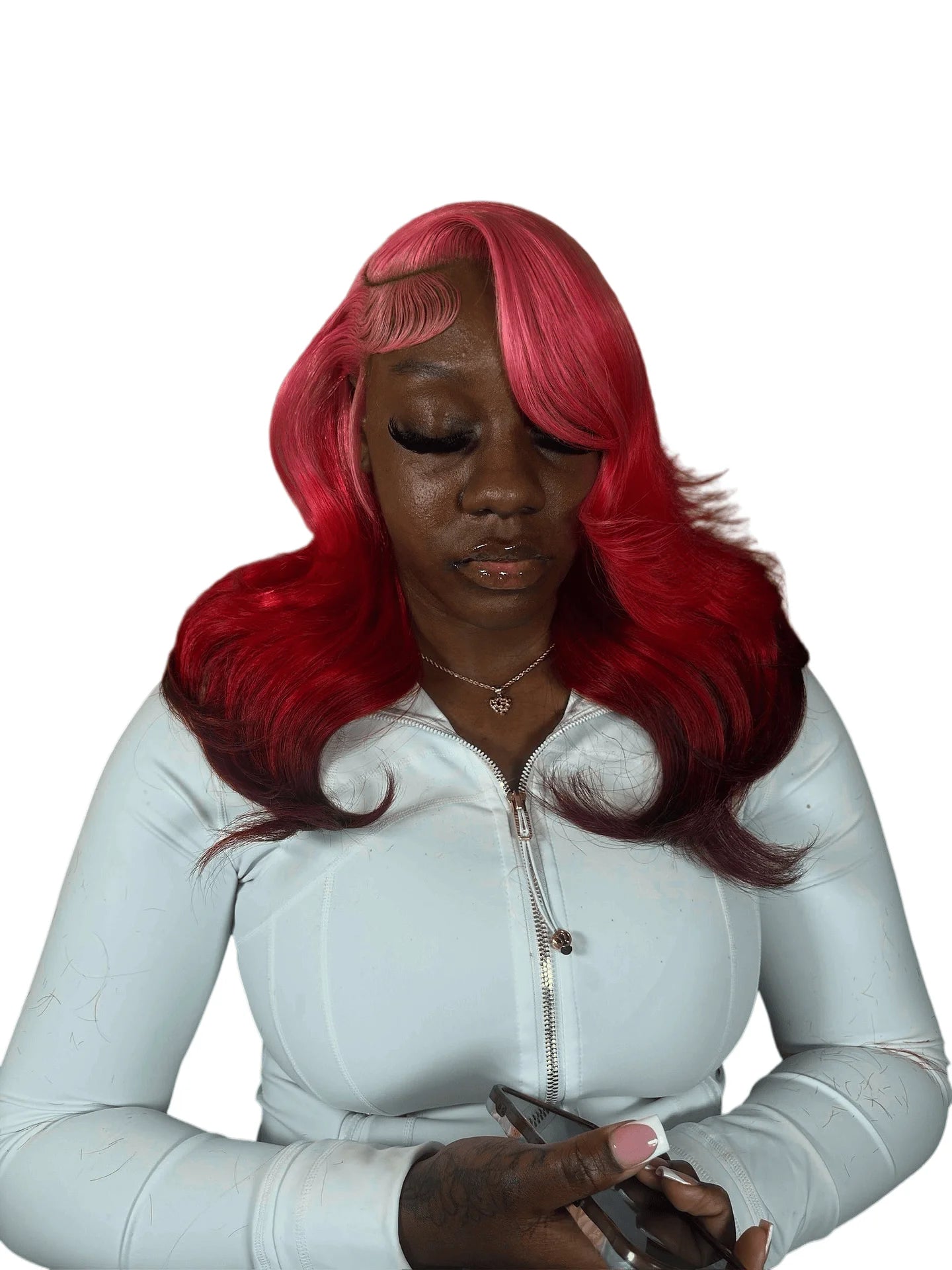 Ombre Pink Red and Purple Unit