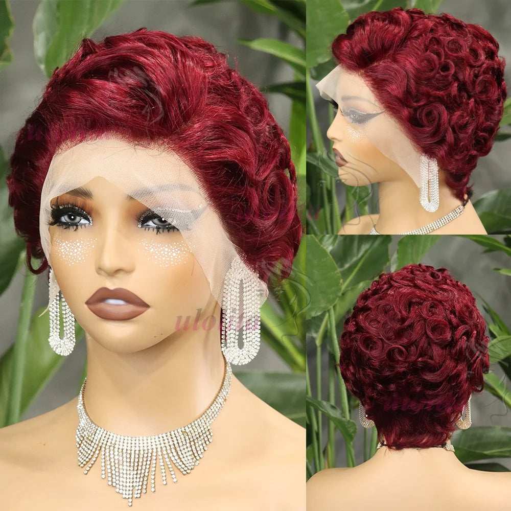 Curly Pixie Cut Unit