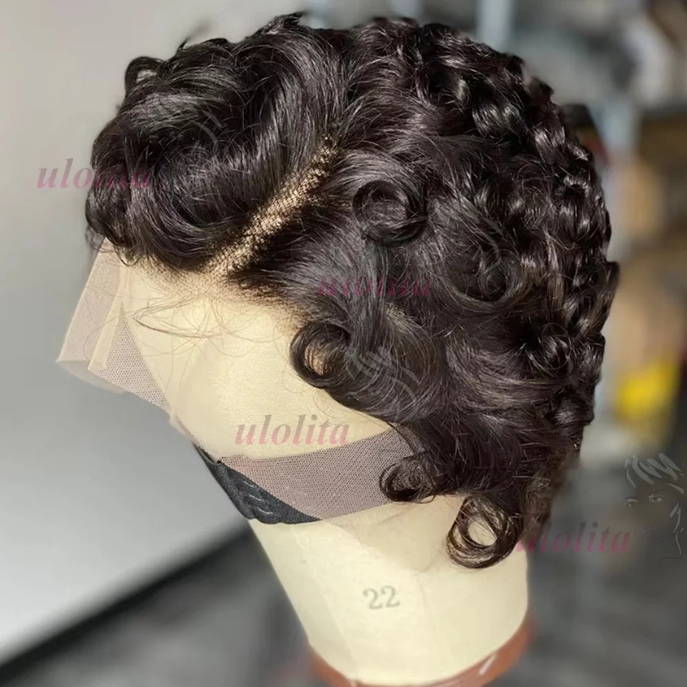 Curly Pixie Cut Unit