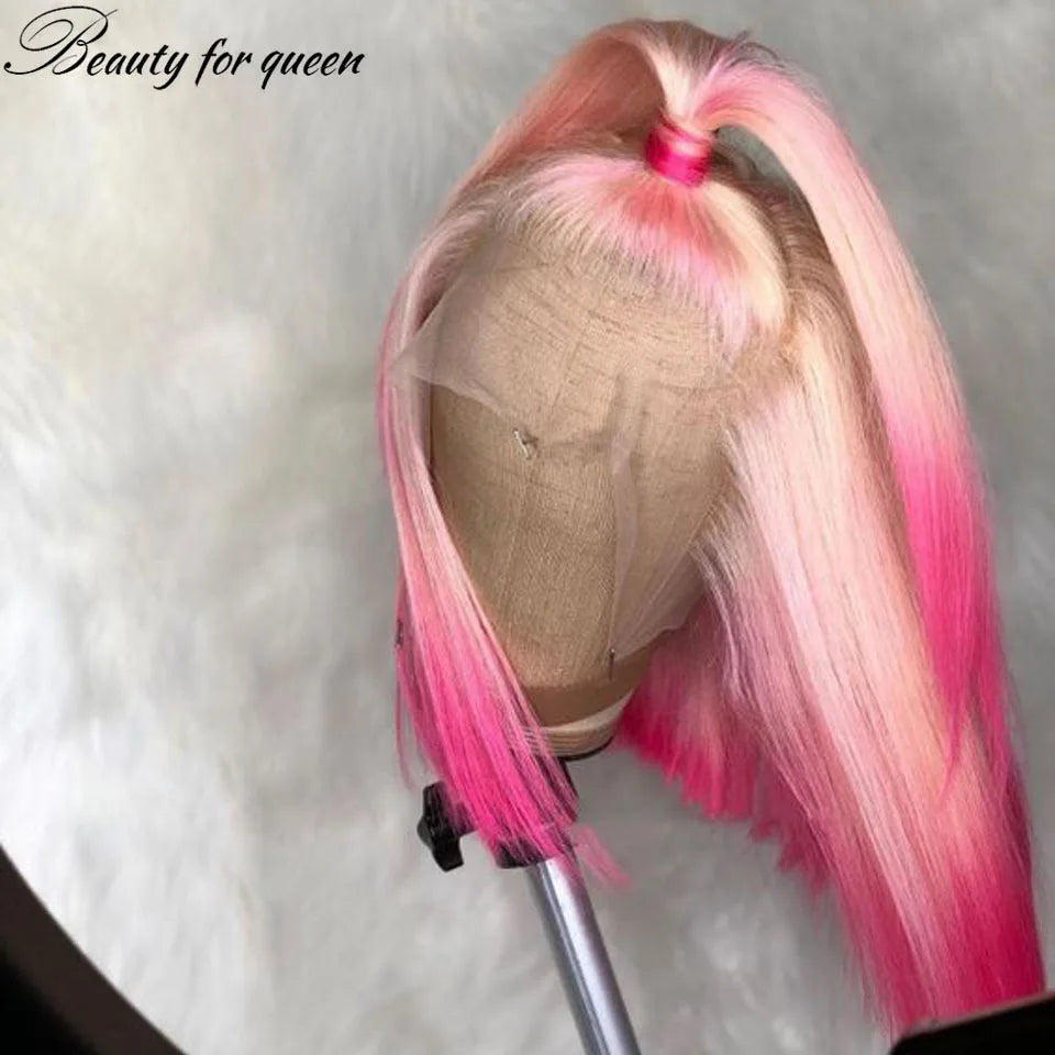 Ombre Pink and Blonde Bob Unit