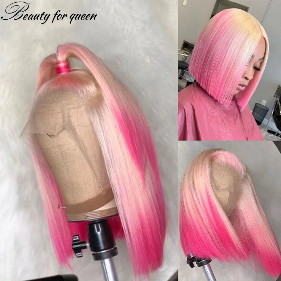 Ombre Pink and Blonde Bob Unit