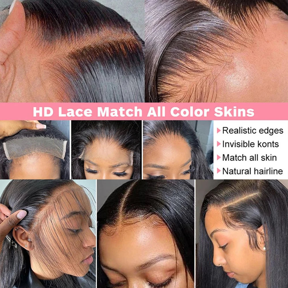 Natural Color 360 Lace Pre-Plucked Straight Unit