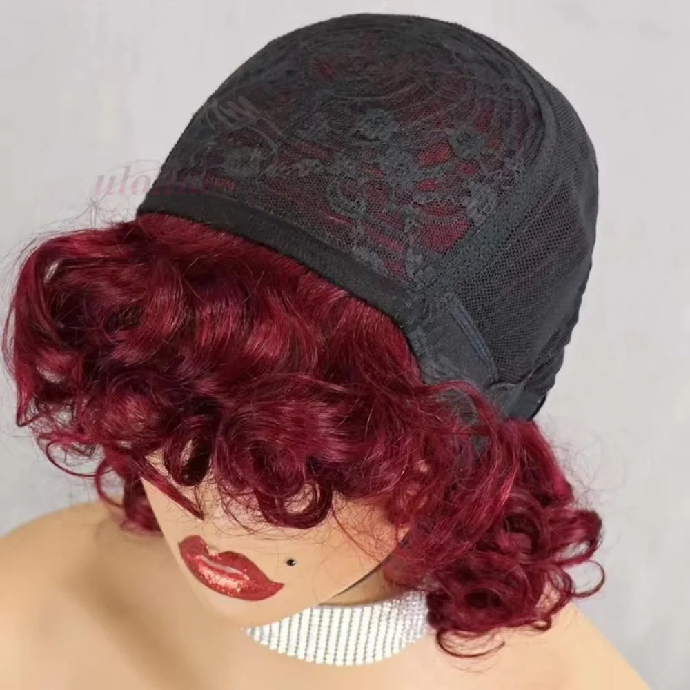 Bouncy Curl Short Bob Unit
