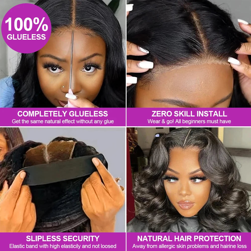 Glueless PrePlucked Body Wave Unit