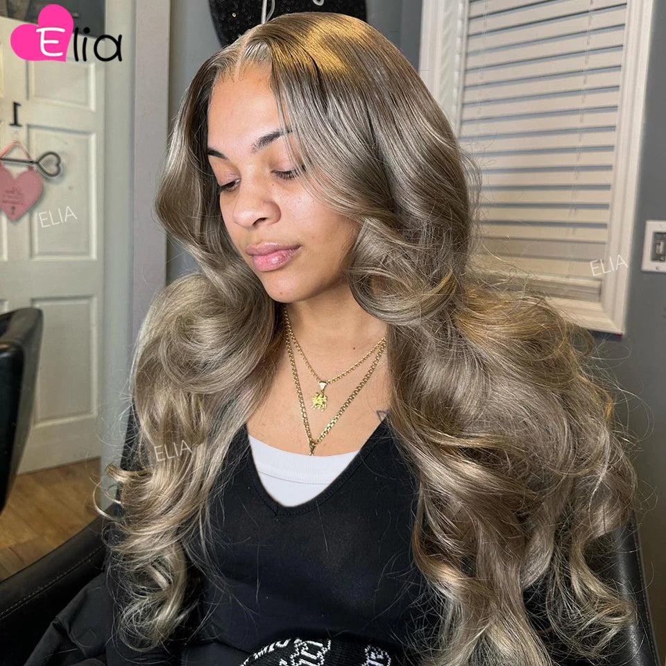 Preplucked Grey Green Straight Unit