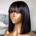 Straight Short Bob with Bang Unit