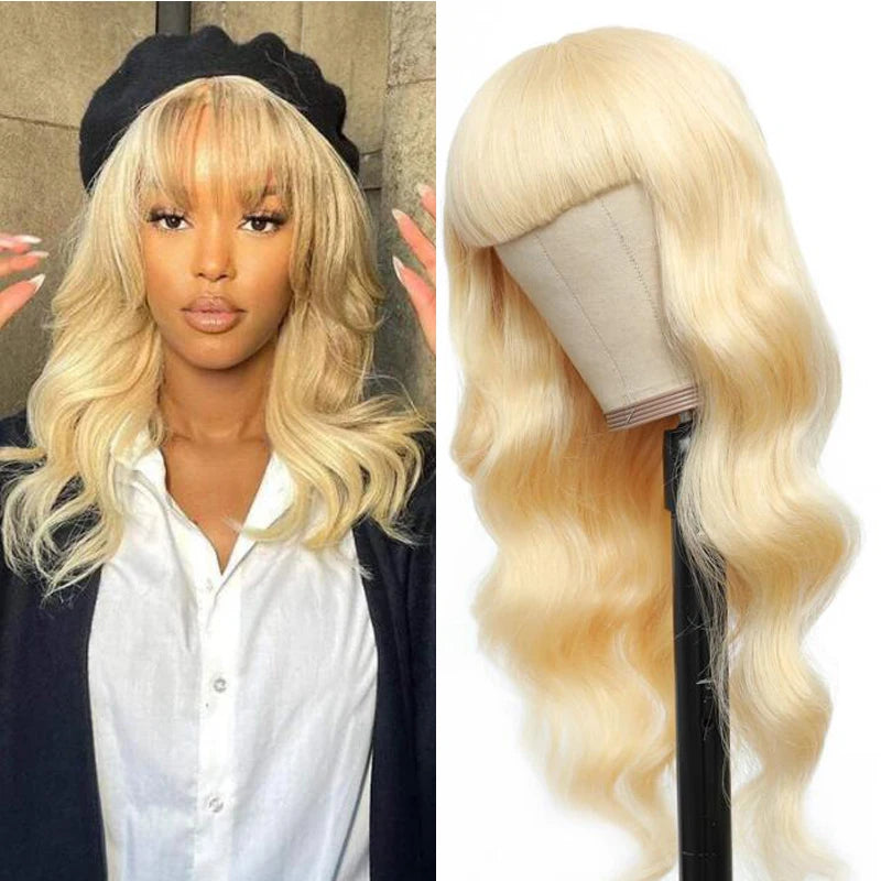 Blonde Straight Bang Unit