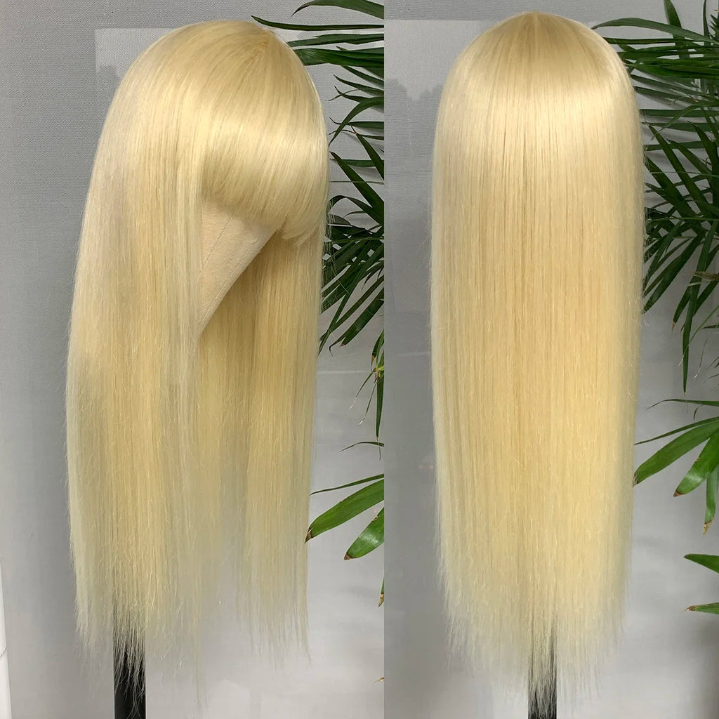Blonde Straight Bang Unit